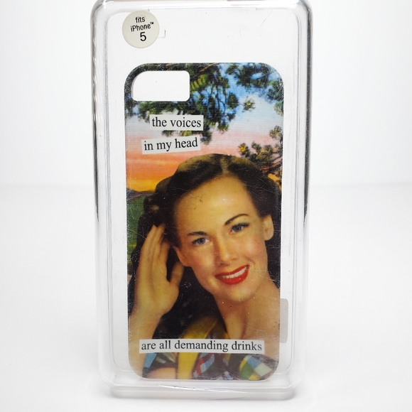 Ann Taintor "the voices in my head are all demanding drinks" iPhone 5/5s Case - Picture 11 of 12